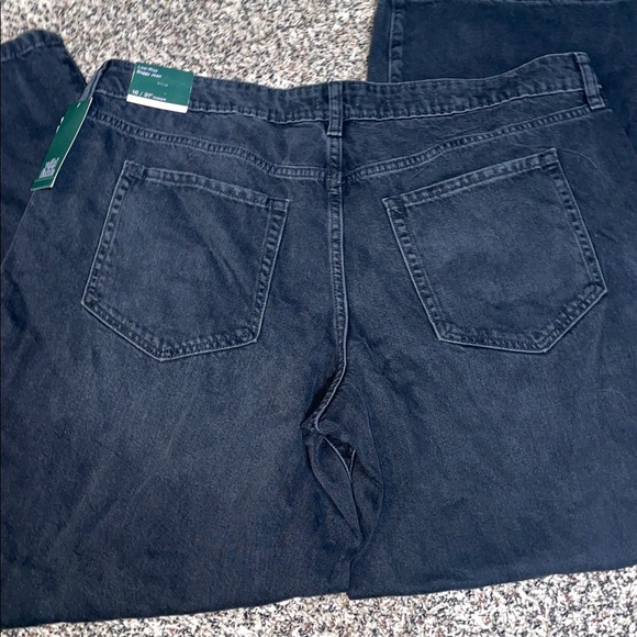 Wild Fable Low Rise Baggy Relaxed Wide Leg Jeans Black Plus Size 16 | NWT - Picture 4 of 6